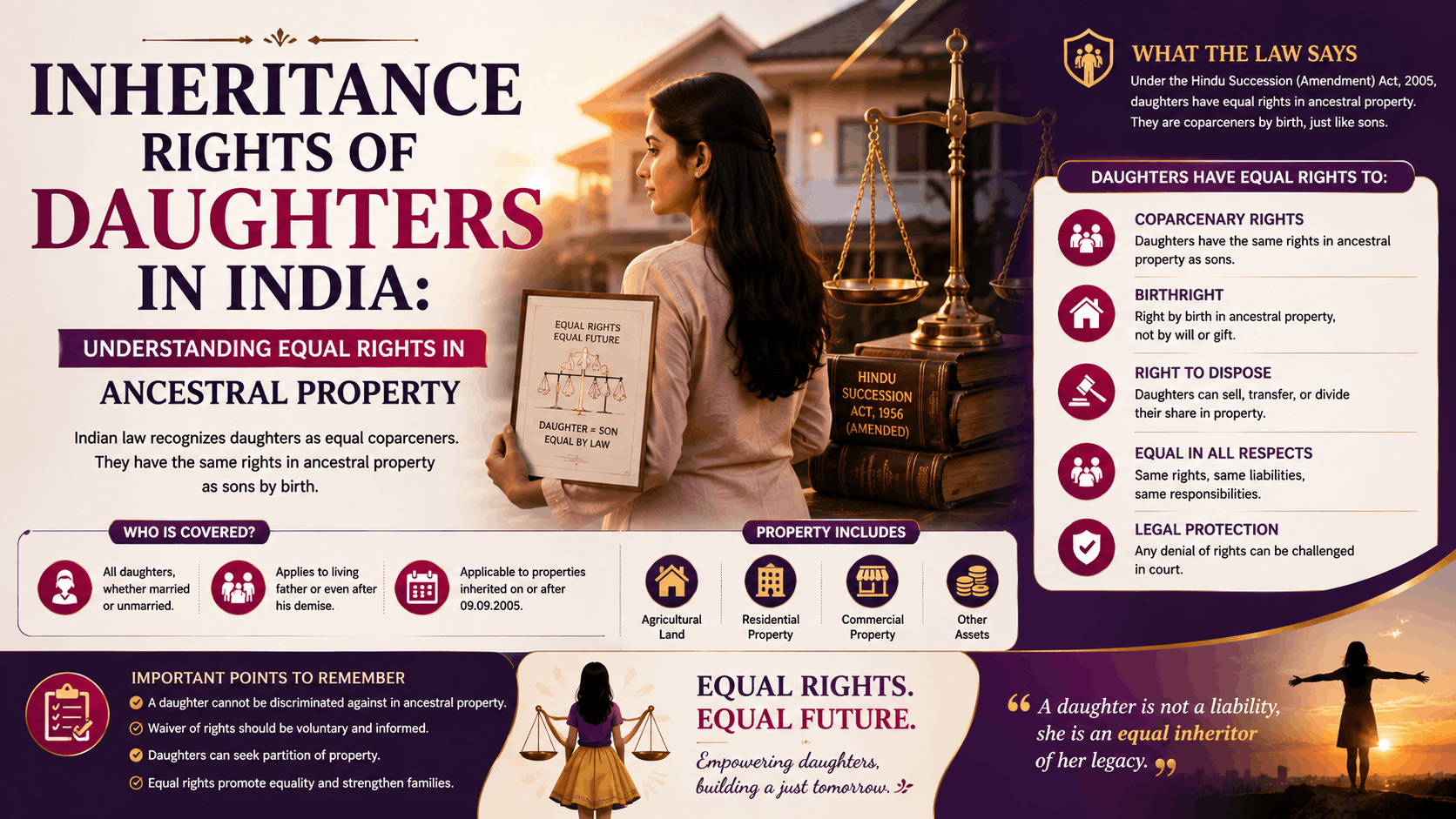 Inheritance rights of Daughters in India: understanding equal rights in Ancestral Property